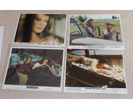 4 Full Sets Of UK Lobby Cards The Man Who Wasn't There, I Walk The Line, My Lover My Son, Bandolero. 8 Cards In Each Set. Exc