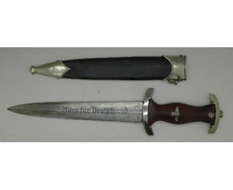 A German WWII period SA dagger, the blade marked Hammesfahr, Solingen