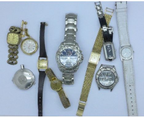 Lady's and gentleman's wristwatches including a lady's Omega Geneve
