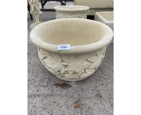 AN AS NEW EX DISPLAY CONCRETE SYCAMORE PLANTER *PLEASE NOTE VAT TO BE PAID ON THIS ITEM* 