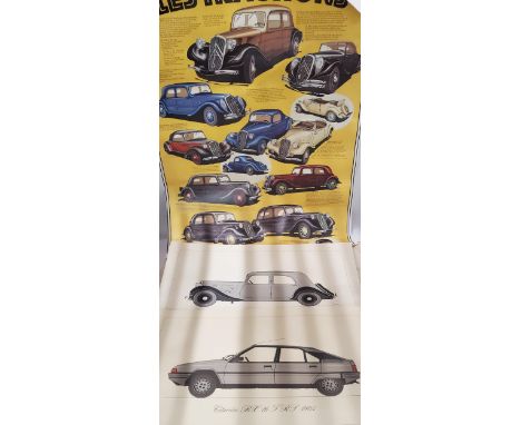 TWO VINTAGE 1980'S CAR POSTERS 