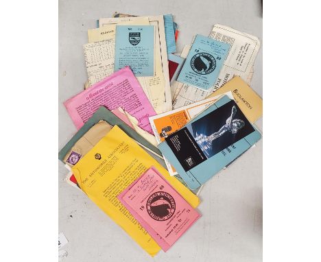 A QUANTITY OF VINTAGE EPHEMERA TO INCLUDE FISHING PERMITS, CAR LOG BOOKS, ETC 