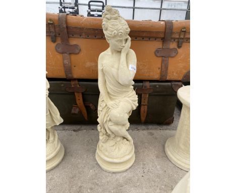 AN AS NEW EX DISPLAY CONCRETE 'ISABELLE' FIGURE *PLEASE NOTE VAT TO BE PAID ON THIS ITEM* 