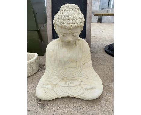 AN AS NEW EX DISPLAY CONCRETE BUDDAH FIGURE  *PLEASE NOTE VAT TO BE PAID ON THIS ITEM* 