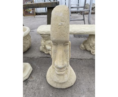 AN AS NEW EX DISPLAY CONCRETE LARGE EASTER FIGURE *PLEASE NOTE VAT TO BE PAID ON THIS ITEM* 
