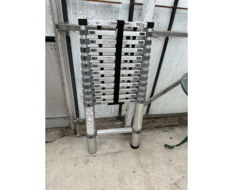 A TWELVE RUNG TELESCOPIC LADDER 
