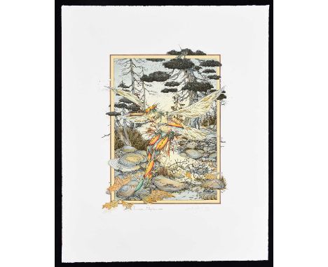 † J C GRAHAM ILLINGWORTH (born 1953); limited edition print, Long Sprite, signed and numbered 123/295 in pencil, 53cm x 43cm,