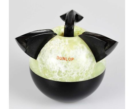 ROANOID FOR ROXON; a rare 1930s Art Deco tennis ball ashtray with three bakelite retracting arms, produced for Dunlop Rubber 