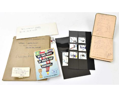 A 1966 Jules Remet football programme, together with a My Own Diary of World Cup, and an autograph album, containing various 