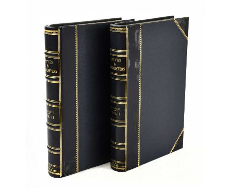 GASKELL (MRS), WIVES AND DAUGHTERS AN EVERY-DAY STORY, first edition, two vols, black and white plates, three quarter red lea