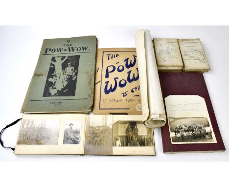 A collection of World War I and other ephemera, to include an album with images with 4th P.S Batt Royal Fusiliers training at