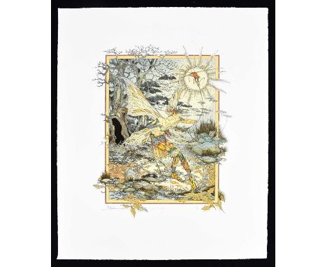 † J C GRAHAM ILLINGWORTH (born 1953); limited edition colour print, Sprite, signed and numbered 123-295 in pencil, 53cm x 43c