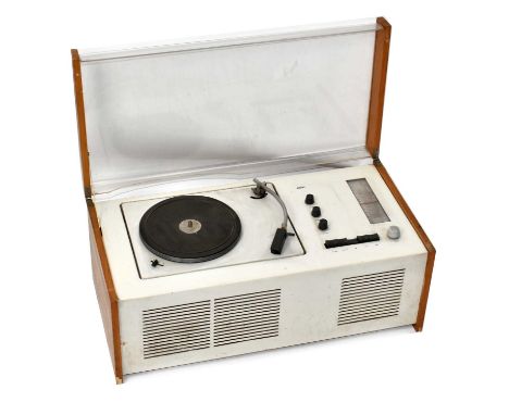 BRAUN; a vintage SK61 radio and turn table, length 58cm.