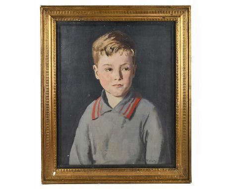 † PHILIP NAVIASKY; oil on board, portrait of young boy, signed lower right, 44 x 54cm, framed and glazed.
