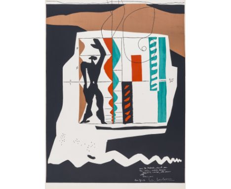 δ Le Corbusier (1887-1965)ModulorLithograph printed in colours, 1956, a printer's proof aside from the edition of 200, printe