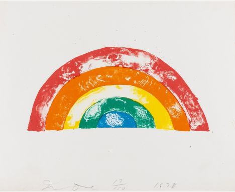 Jim Dine (b.1935)RainbowLithograph printed in colours, 1972, signed, dated and numbered from the edition of 150 in pencil, on