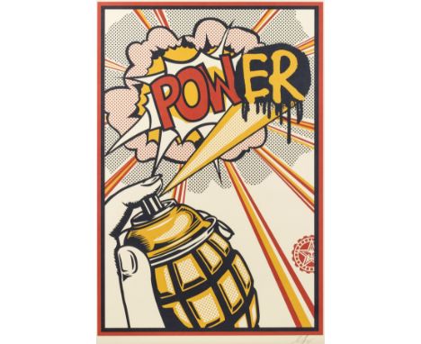 ** Shepard Fairey (b.1970)Endless PowerOffset lithograph printed in colours, 2015, signed and dated in pencil, published by O