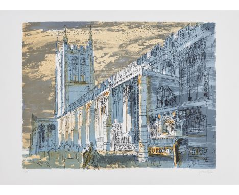 δ John Piper (1903-1992)Long Medford Church (Levinson 336)Lithograph printed in colours, 1982, signed in pencil, numbered fro