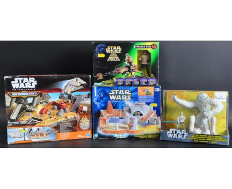 Star Wars - a collection of Kenner / Hasbro made boxed action figures and playsets, to include; Micromachines The Force Awake