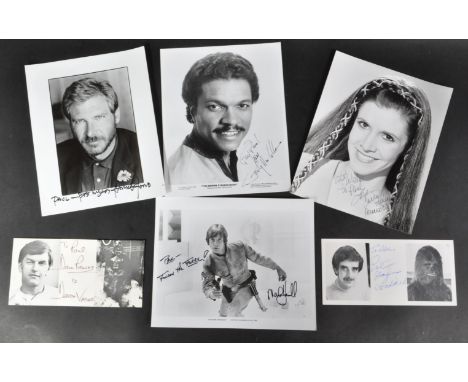 Star Wars - Return Of The Jedi (1983) - a unique collection of autographs from the main cast of the film, all obtained by an 