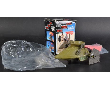 Star Wars - an original vintage c1983 Palitoy made Star Wars minirig action figure playset ' One Man Sail Skiff Vehicle '. Ap