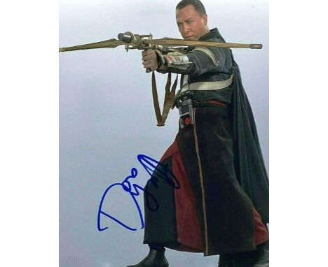 Star Wars - Rogue One - Donnie Yen (Chirrut) - autographed 8x10" colour photograph from the franchise, signed in blue ink to 