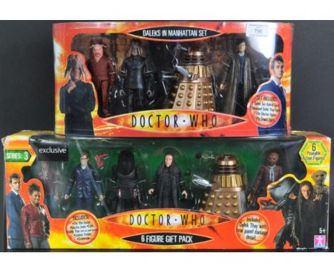 Doctor Who - Character Options - two action figure gift sets; ' Daleks In Manhattan Set ' and ' Series 3 - 6 Figure Gift Set 