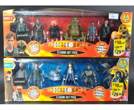 Doctor Who - Character Options - Two Character made ' 6 Figure Gift Pack ' action figure sets from Series 1 and Series 2 of D