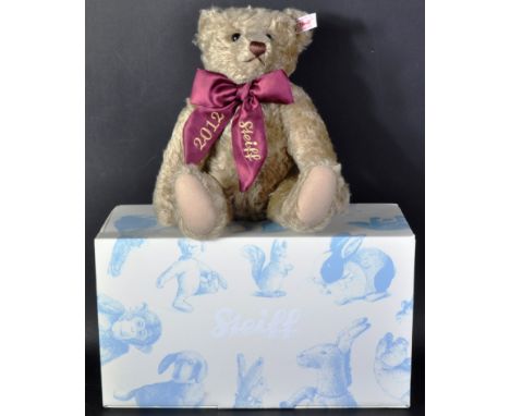 An original vintage Limited Edition German Steiff made soft toy teddy bear 664076 ' Year Bear 2012 '. The bear having sand co