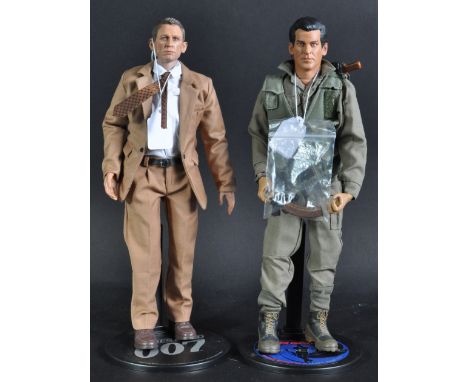 An original vintage Sideshow Toy Collectibles James Bond 007 1/6 scale / 12" playset action figure ' Pierce Golden - Goldeney