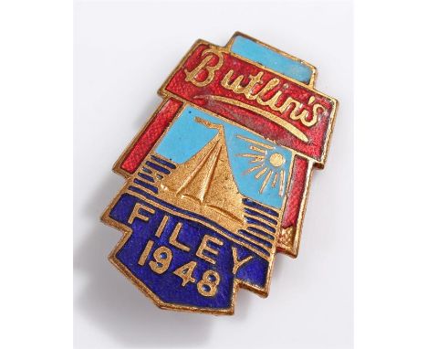 Butlins enamel bade, Filey 1948