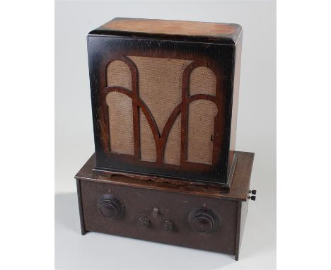 c.1931 Cossor BK531 Empire Melody Maker radio with speaker cabinet