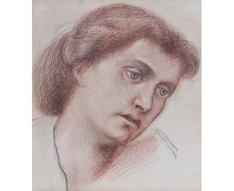 After Augustus John (1878-1961) portrait of a lady, chalk and pencil, 24cm x 25cm