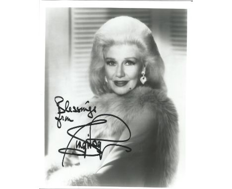 Ginger Rogers signed 10 x 8 inch b/w portrait photo. Good condition. All autographs come with a Certificate of Authenticity. 