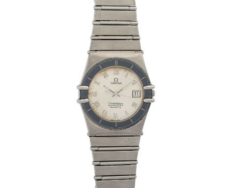 OMEGA Constellation Chronometer Manhattan Ref. 1980136 Vintage Armbanduhr Gehäuse und Armband in Edelstahl. Quartz-Uhrwerk Ka