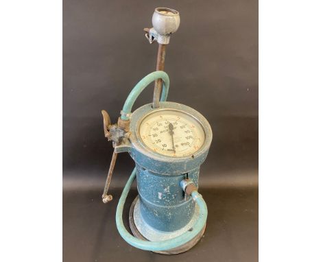 A Dunlop garage forecourt portable air meter. 