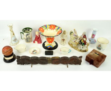 Collection of ceramic and other items to include Royal Doulton  figure and mug 