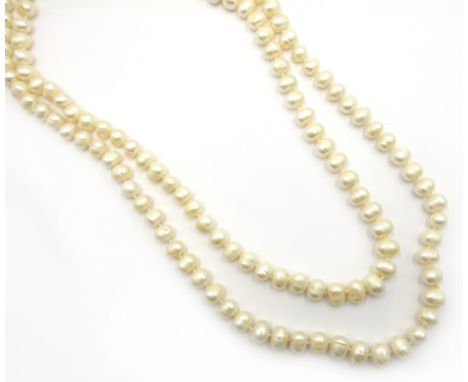 Long freshwater pearl necklace, 170cm