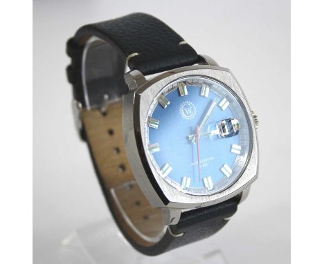 A gent's Constantin of Reisz LP400 limited edition automatic wristwatch, model No. 18A393CW-AS2063, having a signed blue dial