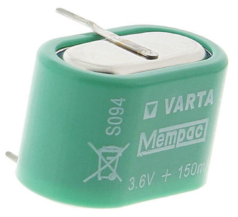 210 x Varta 3.6V, V150H NiMH Rechargeable Coin Cell Battery, PCB Pin