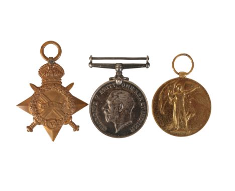 CASUALTY 1914/15 TRIO TO 465 PTE J W ELLWOOD DURH L I Correctly impressedCondition = NEFJohn William Ellwood was born in Fros