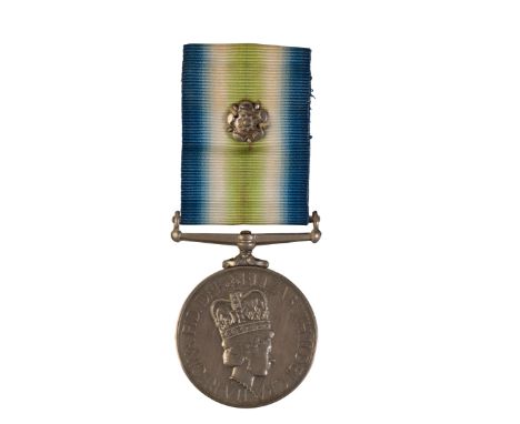 SOUTH ATLANTIC MEDAL J O BURNS RFA Correctly impressed - J/C/R J O Burns RFA OlmedaCondition - GVFWith wearing pin and rosett