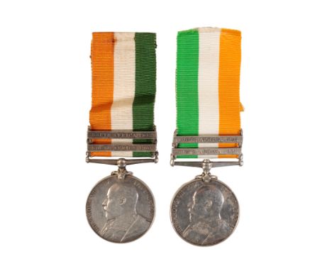 TWO KSA MEDALS 1. Correctly impressed 6506 Corpl R Taylor Durham LI ( 01 & 02 clasps)Robert Taylor was accidentally Wounded -