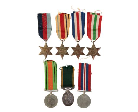 TEM GROUP TO CPL CHILTON 6 - DURH L I 1939/45 Star; Africa Star; Italy Star; France & Germany Star; Defence Medal and War Med