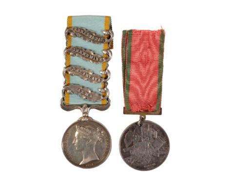 CRIMEA PAIR TO SCOTT, 68TH REGT Crimea 1854-56 clasps, Alma, Balaklava, Inkermann, Sebastopol. Officially impressed - C.Scott