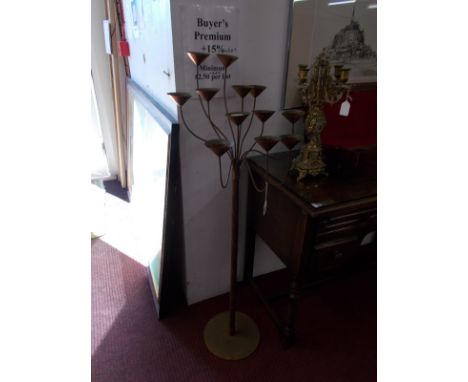 Brass tea light stand