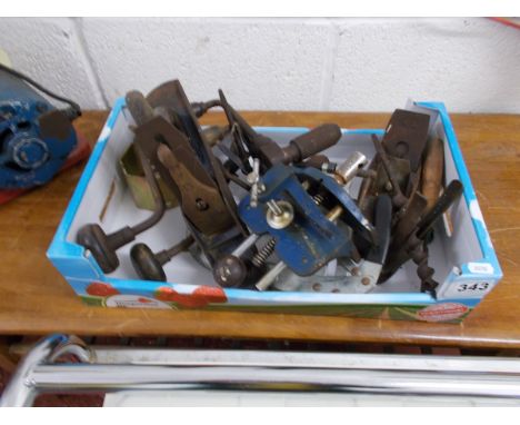 Box of woodworking tools