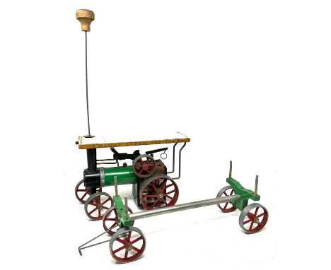 Mamod Steam Tractor With Log Trailer 