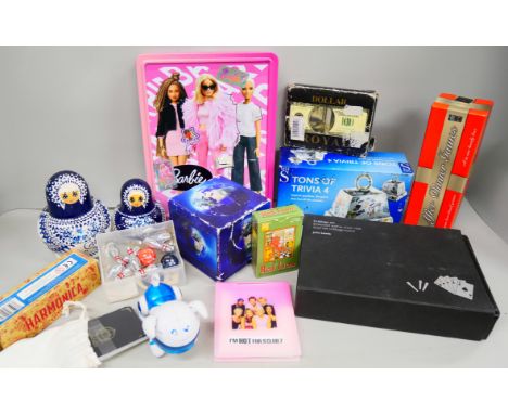 A collection of puzzles and games, includes cribbage, etc.