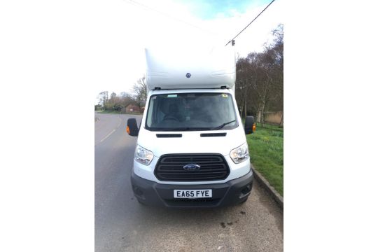 REG 65 2015 FORD TRANSIT LUTON 350 VAN WITH TAIL LIFT LOG BOOK PRESENT